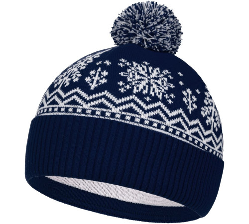 Шапка Elnik, синяя с молочно-белым