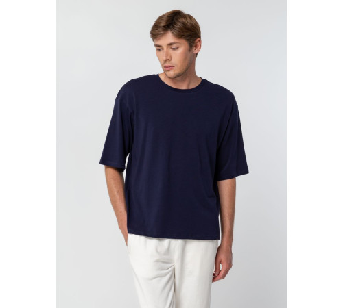 Футболка унисекс оверсайз Street Vibes, темно-синяя