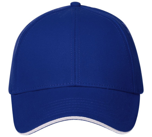 Бейсболка Spiker, ярко-синяя с белым