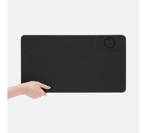 Складной стол для ноутбука с беспроводной зарядкой Kickstand Table, серый