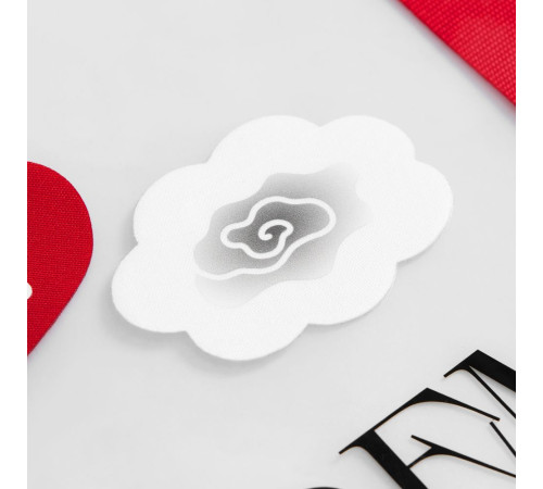 Наклейка тканевая Lunga Calum, L, белая