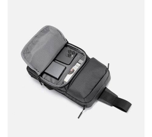 Рюкзак на одно плечо Jekko, черный