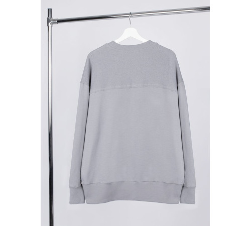 Свитшот оверсайз унисекс Vozduh, светло-серый