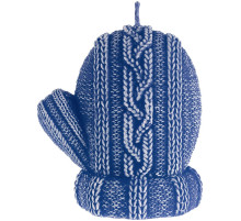 Свеча Kniteam, варежка, синяя
