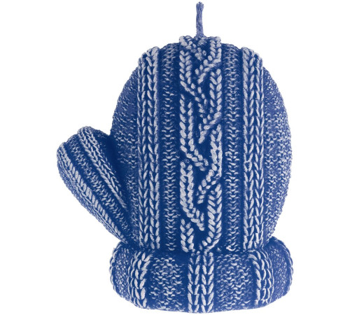 Свеча Kniteam, варежка, синяя