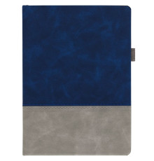 Ежедневник Horizon, недатированный, серый с синим