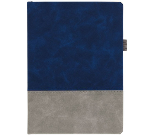 Ежедневник Horizon, недатированный, серый с синим