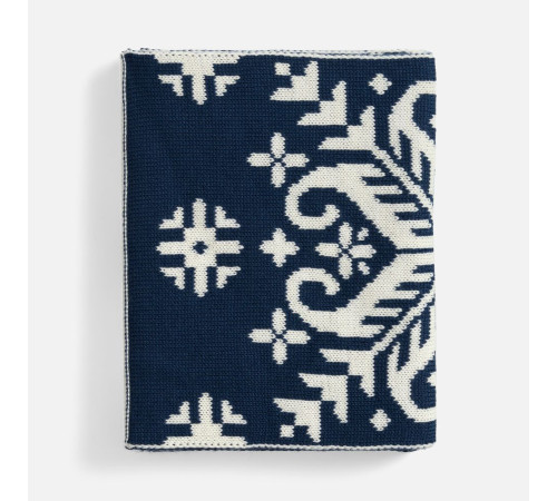 Шарф Wintertude L, синий с белым