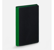 Ежедневник Nice Twice, недатированный, черный с ярко-зеленым