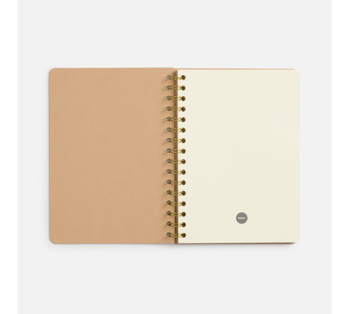Ежедневник Spiral, недатированный, бежевый