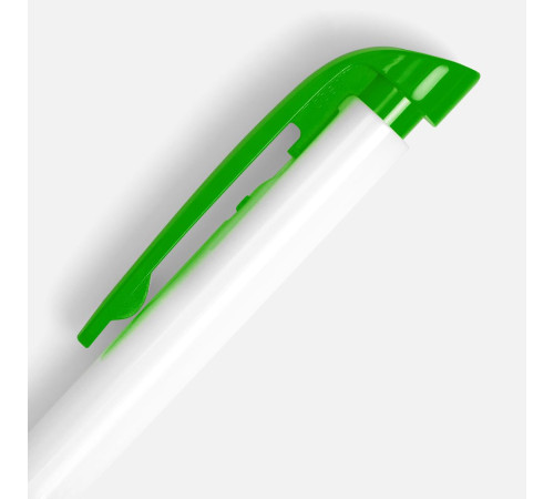 Ручка шариковая Favorite, белая с зеленым