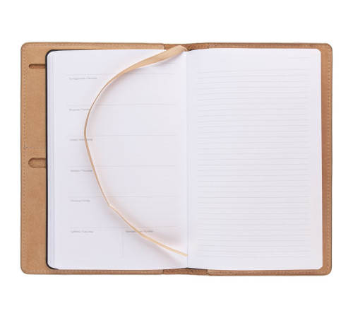 Еженедельник-портфолио Remini, недатированный, бежевый