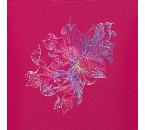 Футболка женская Vibrance, темно-розовая (фуксия)