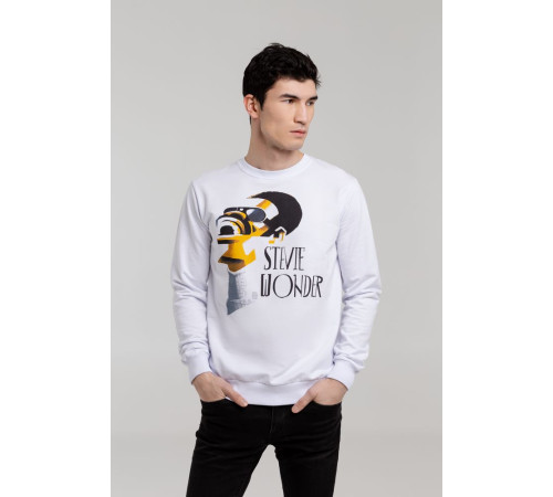 Толстовка «Меламед. Stevie Wonder», белая