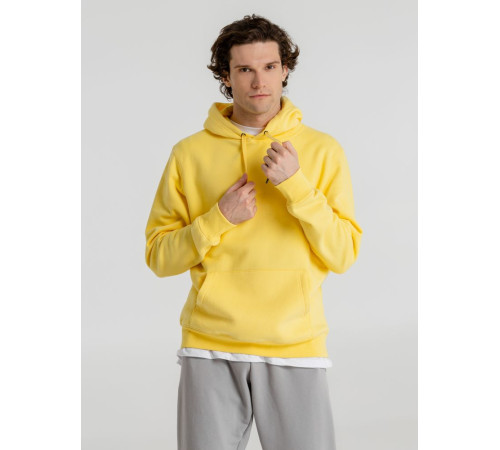 Толстовка с капюшоном унисекс King, желтая