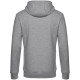 Толстовка с капюшоном унисекс King, серый меланж