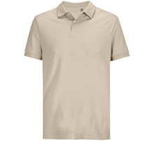 Рубашка поло унисекс Pacific, бежевая (льняная)