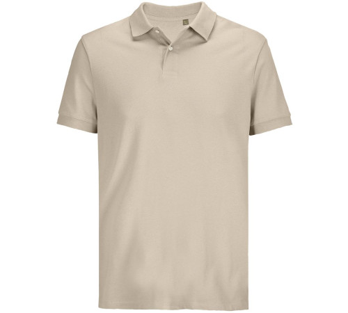 Рубашка поло унисекс Pacific, бежевая (льняная)