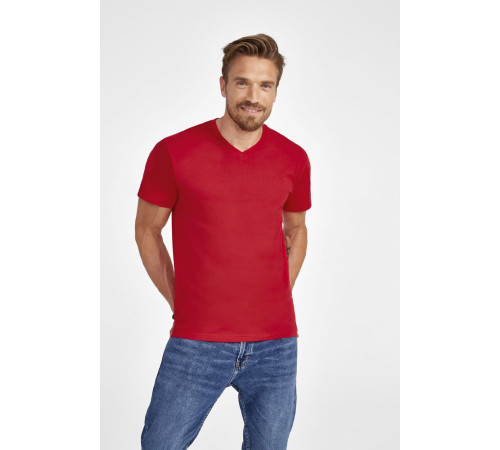 Футболка мужская с V-образным вырезом Victory 150, красная
