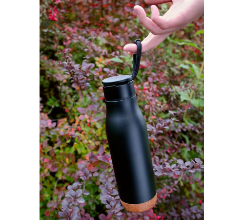 Термобутылка Steady, черная