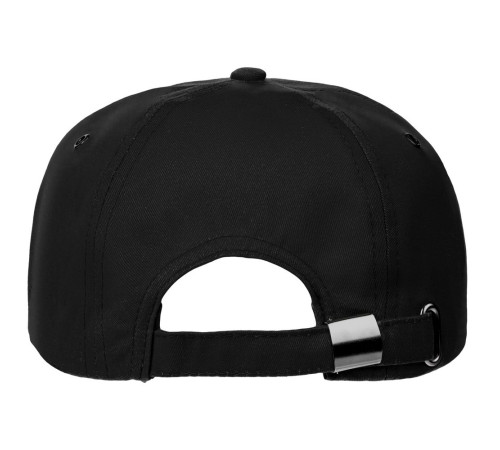 Бейсболка Canopy, черная с белым кантом