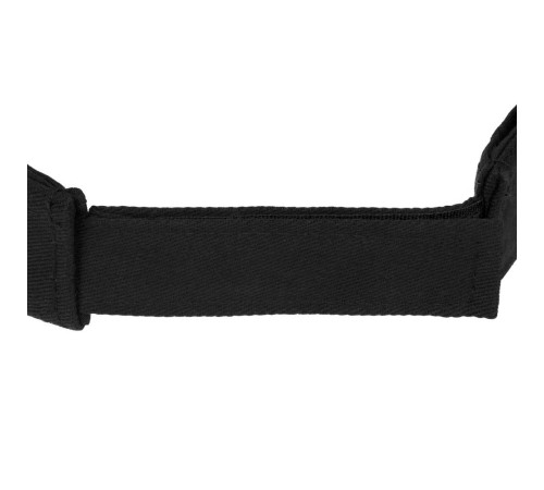 Козырек Active, черный с белым кантом