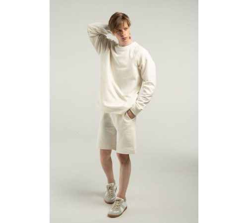 Свитшот унисекс S1, молочно-белый