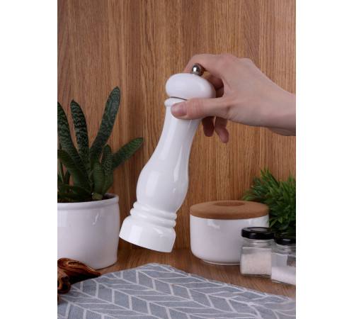 Механическая мельница для специй Gambit, белая