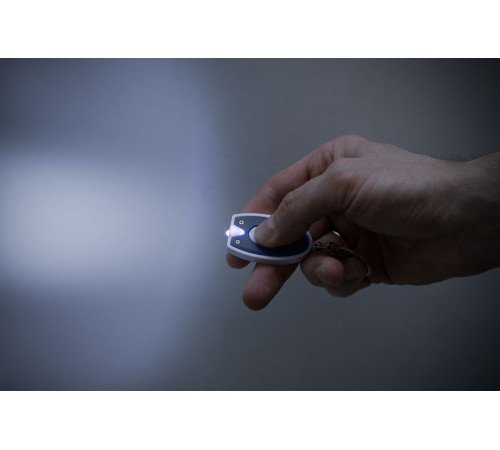 Брелок-фонарик Vivid, ver.2, синий с белым