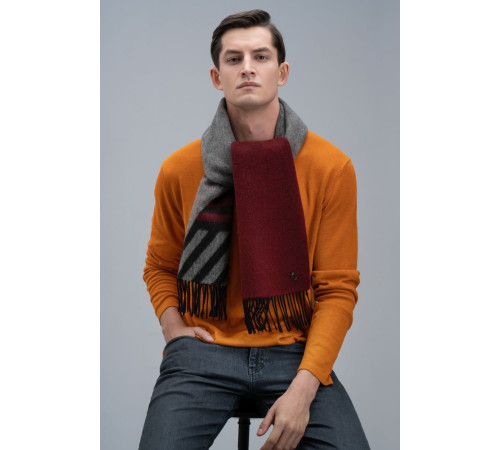 Шарф Charming, коричневый с оранжевым