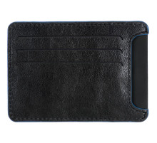 Чехол для карточек Arrival, черный с синим