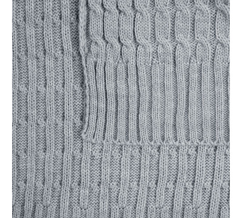 Плед Slumberland, серебристо-серый меланж