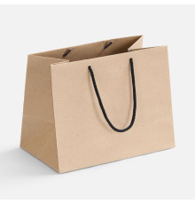 Пакет бумажный Stor, неокрашенный с черными ручками