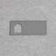 Лейбл из ПВХ с вырубкой «Дом», серый