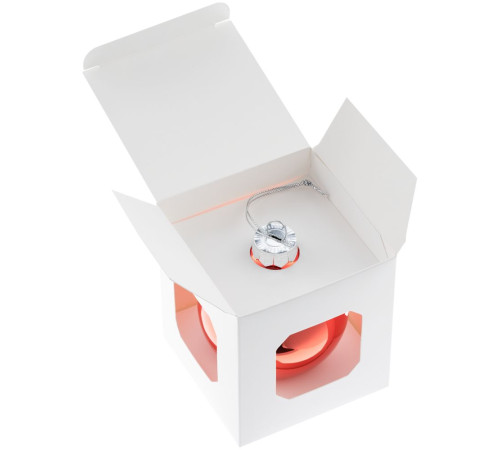 Елочный шар Finery Gloss, 8 см, глянцевый красный