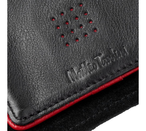 Кошелек Partinico, черный с красным