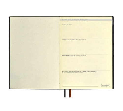 Ежедневник Avila, недатированный, черный