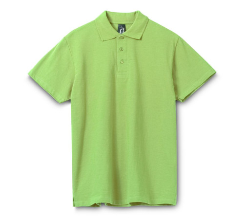 Рубашка поло мужская Spring 210, зеленое яблоко