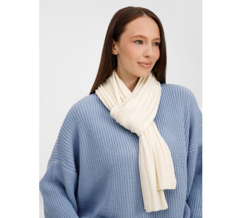 Шарф Metelitsa, белый (молочный)