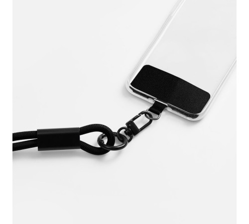 Кабель-ланьярд energyFlex Power Delivery 60 Вт, черный