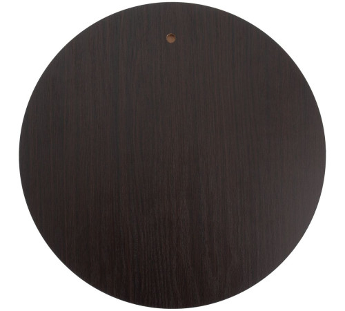 Плакетка Plaque, круглая, венге с золотистой пластиной