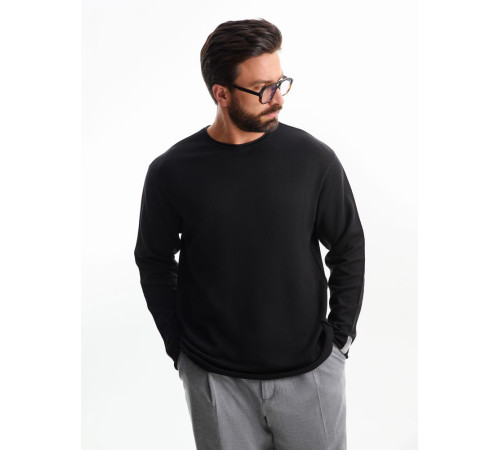 Лонгслив унисекс Siluetti Fuori, черный