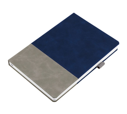 Ежедневник Horizon, недатированный, серый с синим