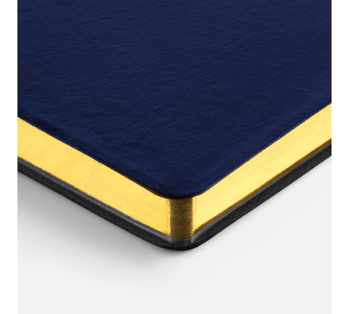 Ежедневник Nebraska Flex, недатированный, синий с золотистым