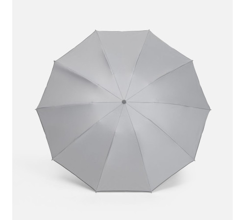 Зонт обратного сложения с ручкой-карабином Foldberry, серый