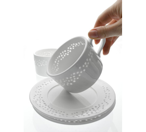 Набор Coralli Luziano на 2 персоны, белый