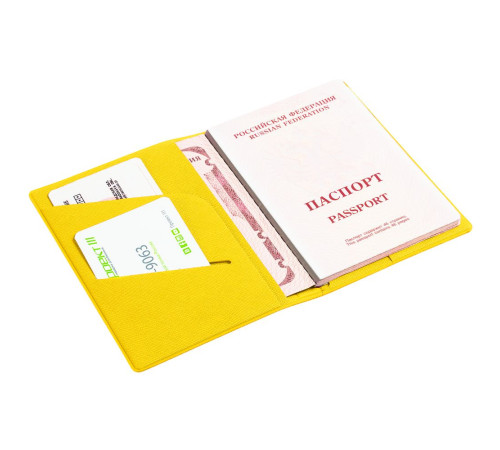 Обложка для паспорта Devon, желтая