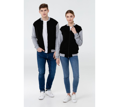 Бомбер College, молочно-белый