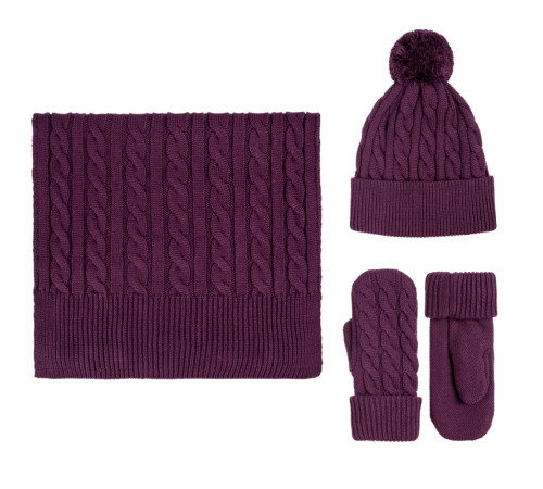 Варежки Heat Trick, баклажановые