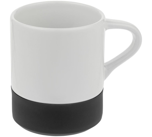Кружка с силиконовой подставкой Protege, черная